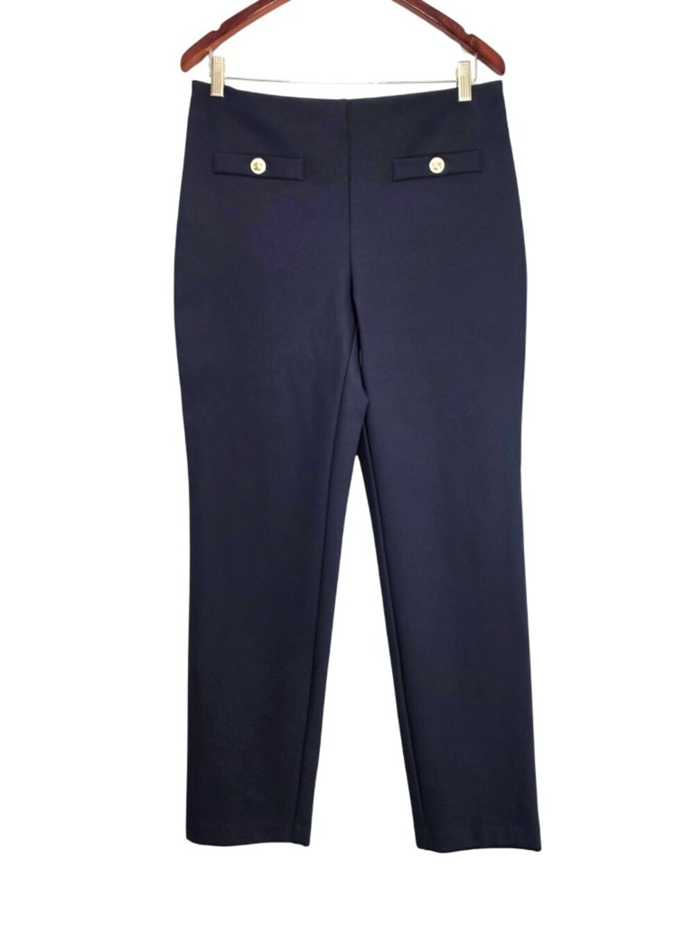 Rachel Zoe Navy Blue Rachel Zoe navy blue straight-leg trousers Women's 10 Blue